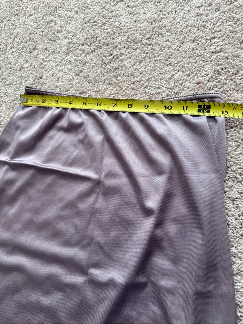 Vintage Sweet Nothings Maidenform Mauve-Taupe Midi Slip Skirt and Camisole - Picture 9 of 10